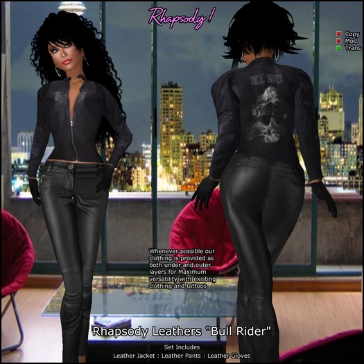Rhapsody Leathers "Bull Rider"