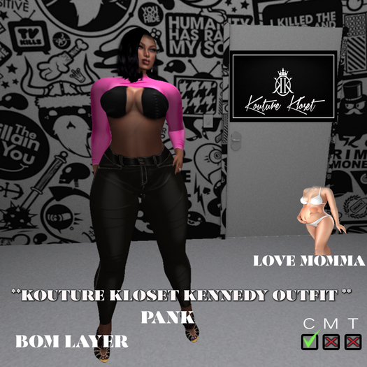 *KK KENNEDY OUTFIT  MOMMA PANK (ADD TO UNPACK)