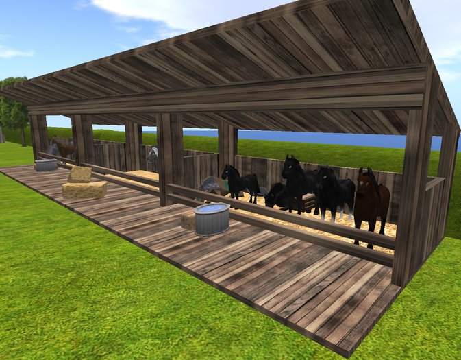 Amaretto 3 Stall Stable [6 Land Impact]