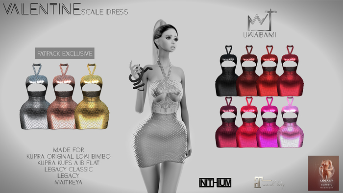 // UWABAMI // VALENTINE Scale Dress DEMO