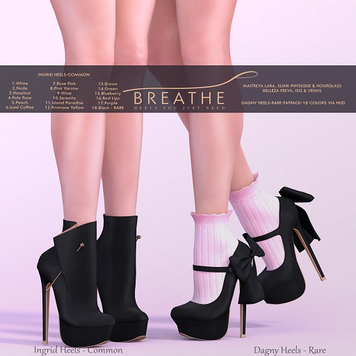 [BREATHE]-Ingrid Heels-Red Lips