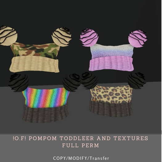 !O.F! Pompom toddleer and textures full perm