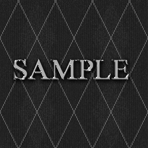 Zoy Texture [ DIAMOND KNIT 10 ] Seamless - Black