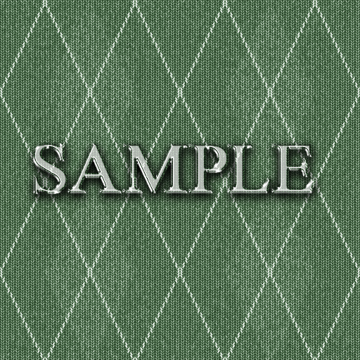 Zoy Texture [ DIAMOND KNIT 10 ] Seamless - Moss Green