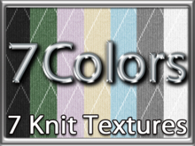 Zoy Texture [ DIAMOND KNIT 10 ] Seamless - 7 Colors