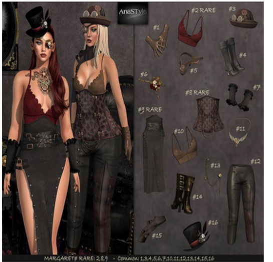 AnaSTyle - Margaret (Maitreya) - #2 Wine Top RARE