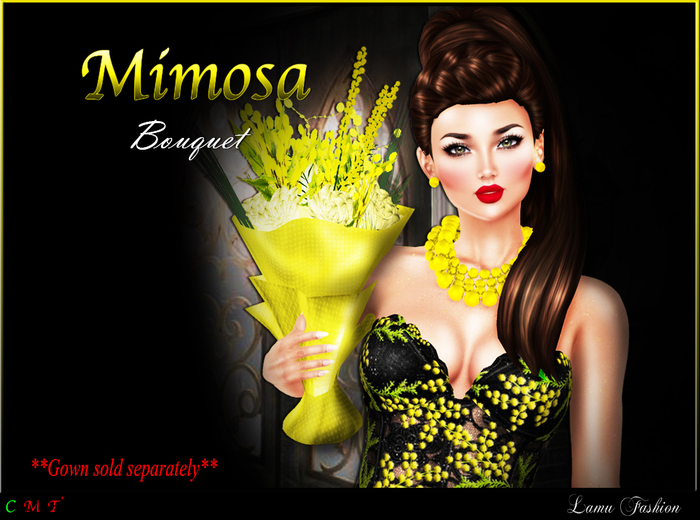 -Lamu Fashion-Bouquet Mimosa !Happy Women's Day!