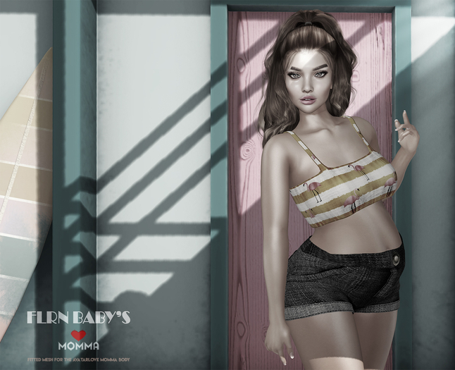 [FLRN DESIGN] - MOMMA JEANS TOP AND SHORTS DEMO