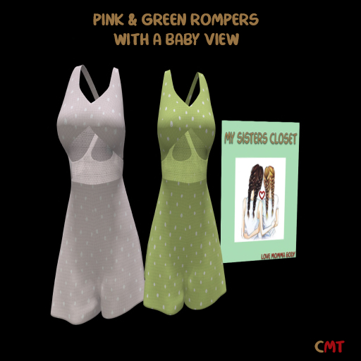 Pink & Green Rompers (Baby Viw)