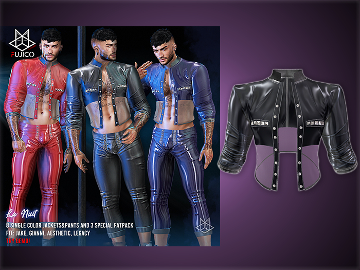 [Fujico] LaNuit Jacket Leather/Black