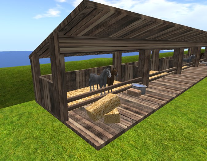 Amaretto 4 Stall Stable [6 Land Impact]