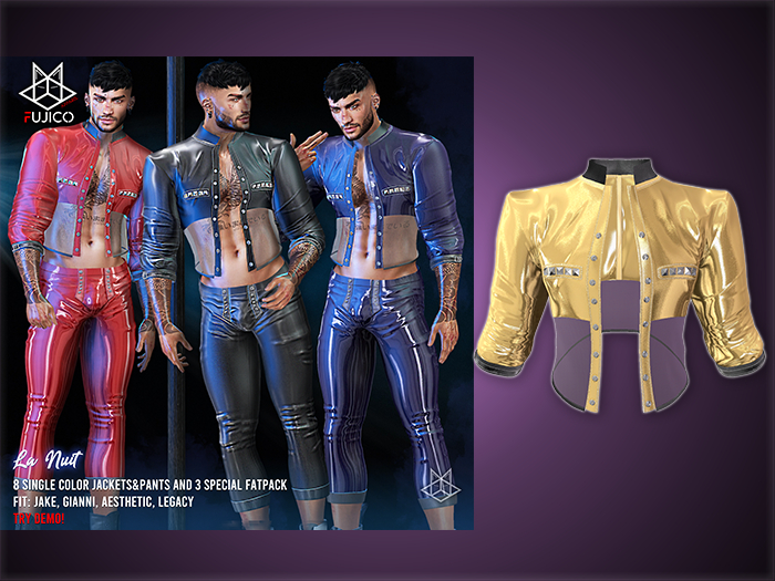 [Fujico] LaNuit Jacket Latex/Gold