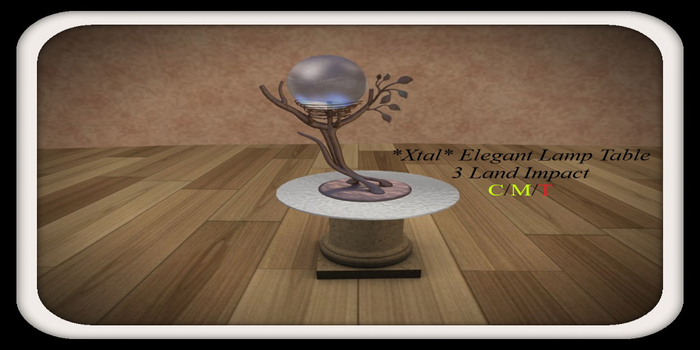 *Xtal* Elegant Lamp Table