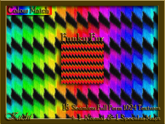 Funky Fur Seamless Texture Set
