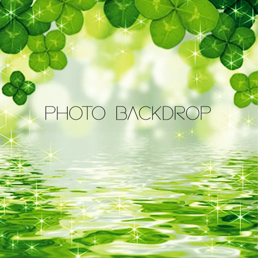 [AE] Photo Backdrop -Glistening Clover