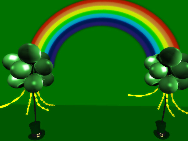 [AE] Home Decor - St Patrick's Day Balloons & Rainbow