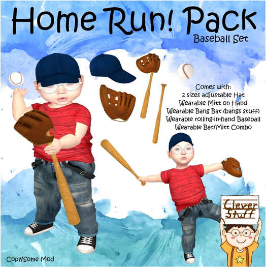 Clever Stuff Home Run Baseball Set! (BOXED)