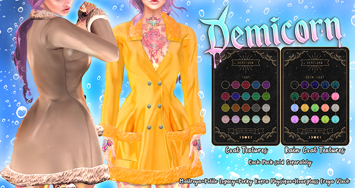 {Demicorn} Coat - Solids Pack