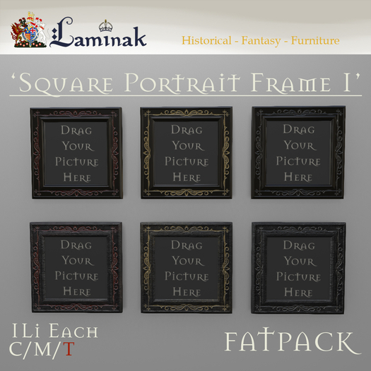 Laminak - Square Portrait Picture Frames 1 - Fatpack