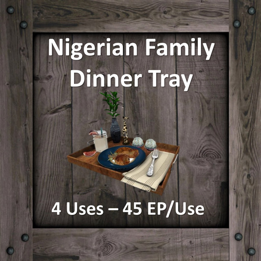 DFS PD Nigerian Family Dinner Tray (Texture)