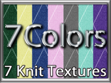 Zoy Texture [ DIAMOND KNIT 11 ] Seamless - 7 Colors