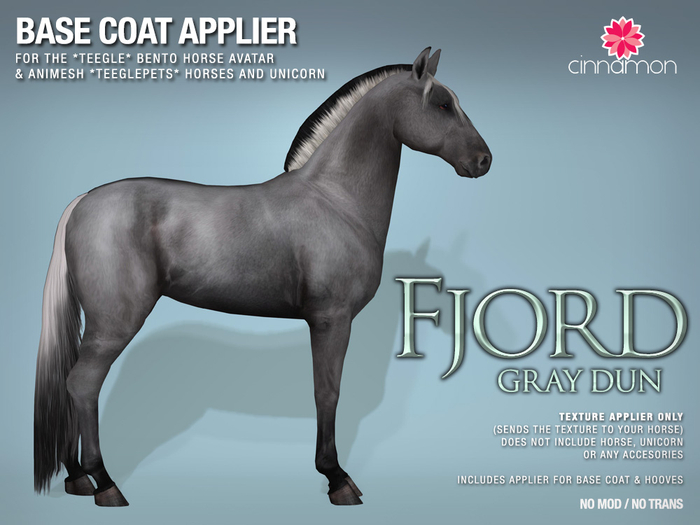 *CINNAMON* Teegle base coat_ Fjord Gray Dun