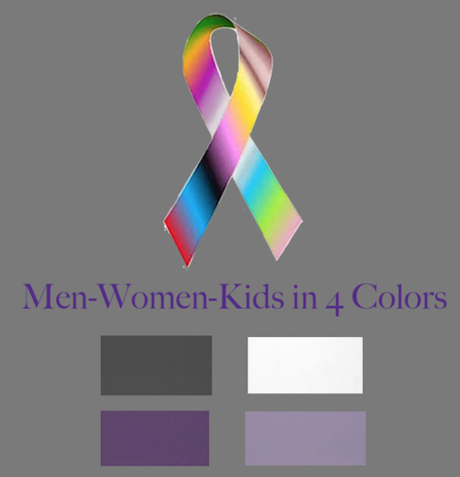 Rainbow Ribbon T-Shirt 4 Colors