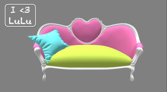 Full Perm Heart Sofa