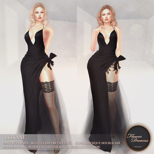 .:FlowerDreams:. Roxane Gown - charcoal