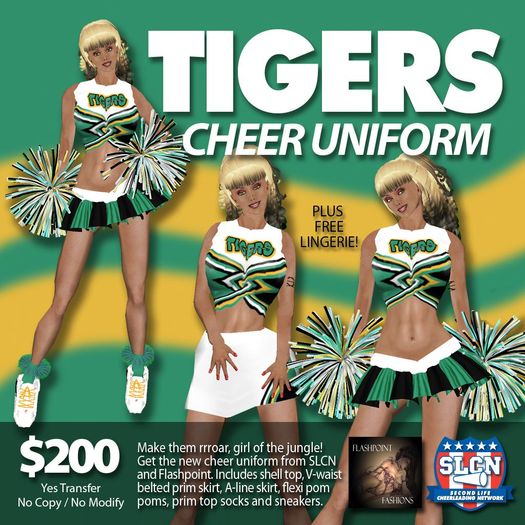 Tigers Cheerleader Uniform