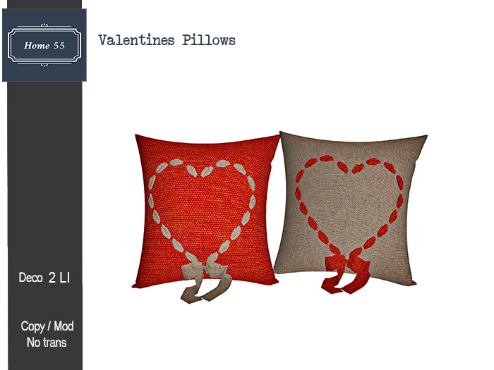 HOME 55 -  Valentines Pillows 