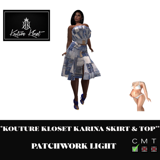 *KK KARINA SET MOMMA BODY  PATCHWORK LIGHT ADD ME TO UNPACK