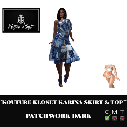 *KK KARINA SET MOMMA BODY  PATCHWORK DARK ADD ME TO UNPACK