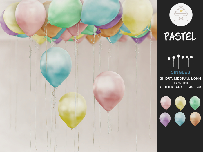 hive // single balloons . pastel