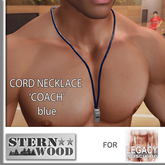 Cord Necklace 'Coach' - LEGACY - Blue