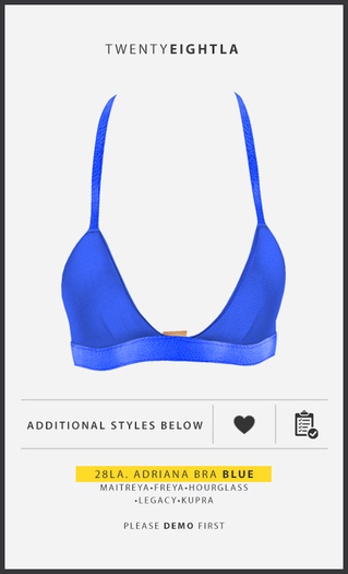 28LA. Adriana Bra Blue [Add Me]