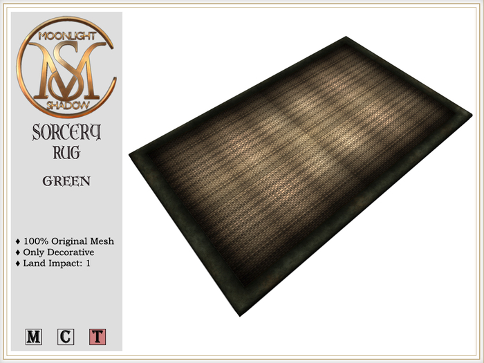 [MoonSha] Sorcery Rug - Green (Boxed)