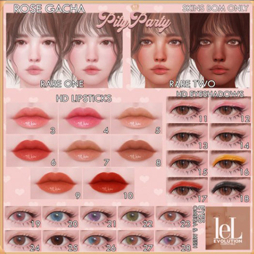 14 [ Pity Party ] Rose Gacha HD Eyeshadow {Nude}