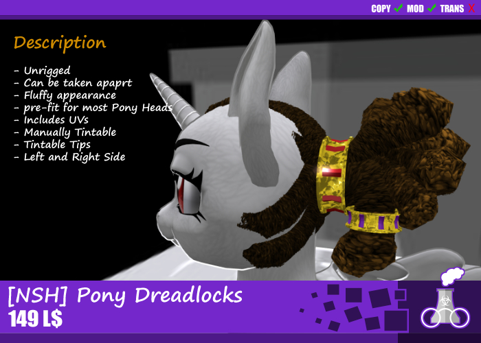 [NSH] Pony Dreadlocks - Dud