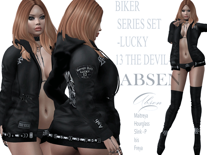 **ABSEN**  BIKER SERIES -LUCKY 13 THE DEVIL-
