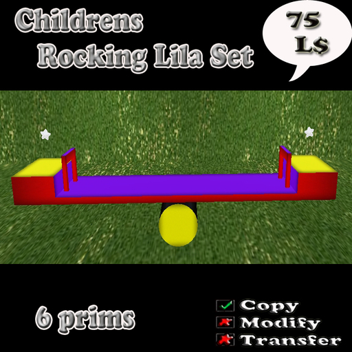 ~A~Children Rocking Lila Set