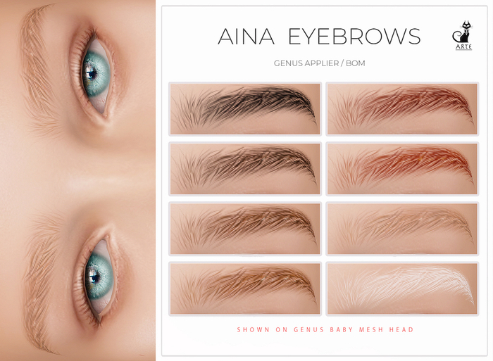 A R T E - Aina Eyebrows [Genus, BOM]