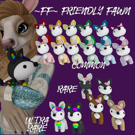 ~FF~ Friend Fawn Pastel Red COMMON