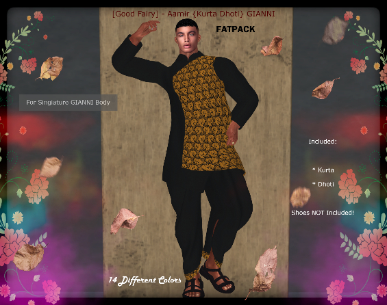 [Good Fairy] - Aamir {Kurta - Dhoti} Gianni FATPACK