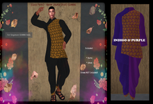 [Good Fairy] - Aamir {Kurta - Dhoti} Gianni INDIGO & PURPLE
