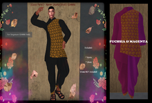 [Good Fairy] - Aamir {Kurta - Dhoti} Gianni FUCHSIA & MAGENTA