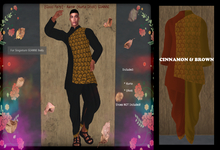 [Good Fairy] - Aamir {Kurta - Dhoti} Gianni CINNAMON & BROWN