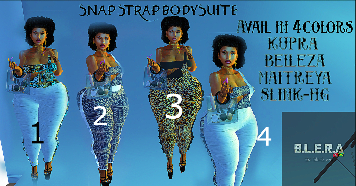 bleRa   SNAP STRAP //Lepord print bodysuite