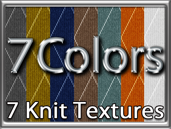 Zoy Texture [ DIAMOND KNIT 12 ] Seamless - 7 Colors