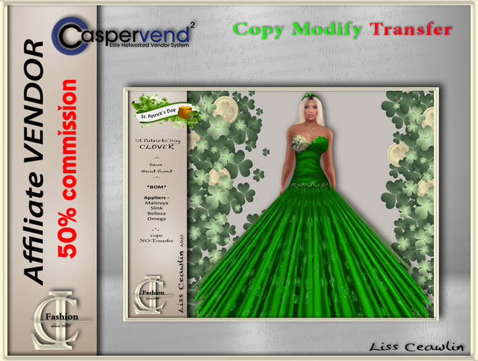 LC Affiliate Vendor [St. Patrick's Day] - Clover Gown [1 vendo]